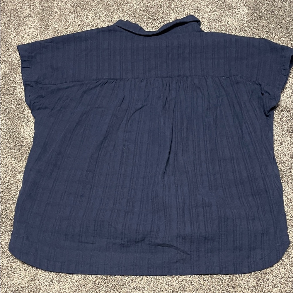 Navy Blue Women’s Blouse - Picture 11 of 13